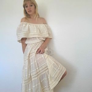 Vintage 1970s Midi Dress